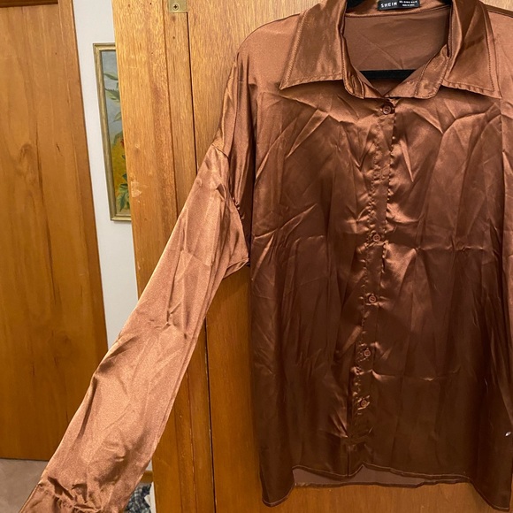 Brown SHEIN Blouse - Picture 3 of 4
